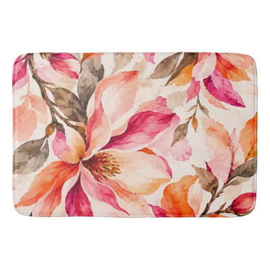 Levendig Magnolia Bloemstuk Badmat (Voorkant)