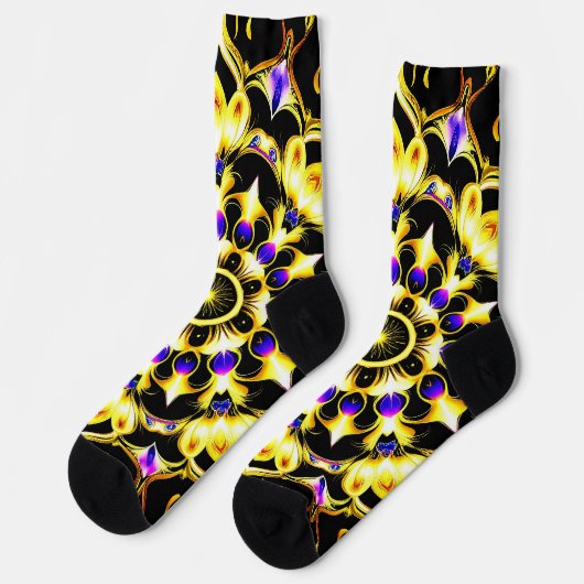 Levendig  Mandala-ontwerp Sokken (Links)