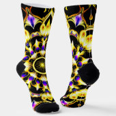 Levendig  Mandala-ontwerp Sokken (Gebogen)