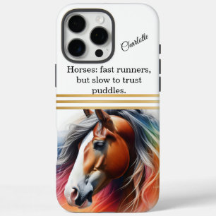 Levendig maned paard - AI kunst iPhone 16 Pro Max Hoesje