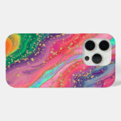 Levendig marmer Abstract met gouden accenten Case-Mate iPhone Case (Achterkant (horizontaal))