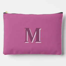Levendig massief roze monogram etui
