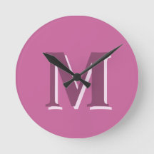 Levendig massief roze monogram,
