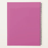 Levendig massief roze planner (Achterkant)