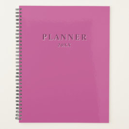 Levendig massief roze planner