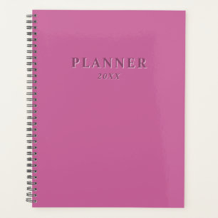 Levendig massief roze planner