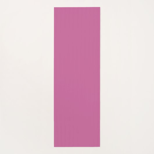 Levendig massief roze yogamat (Achterkant)