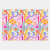Levendig Maxi Patchwork Inpakpapier Vel (Voorkant)