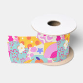Levendig Maxi Patchwork Satijnen Lint (Spoel)