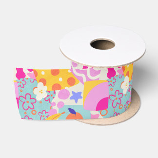 Levendig Maxi Patchwork Satijnen Lint