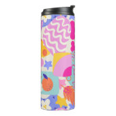 Levendig Maxi Patchwork Thermosbeker (Gedraaid links)