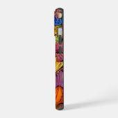 Levendig Maximalistisch Bloemmotief iPhone 15 Case (Linkerkant)