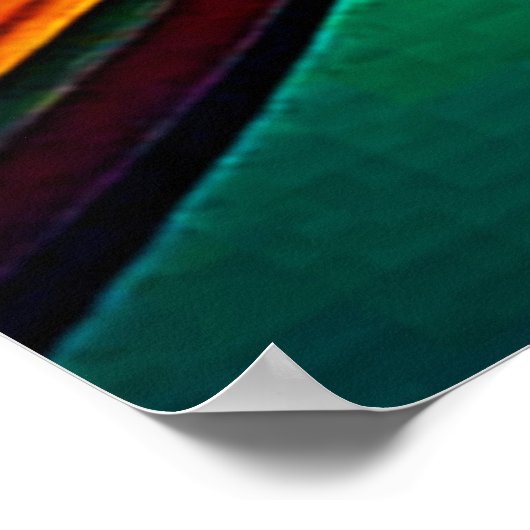 Levendig mediterraan ontwerp van havenleven poster (Hoek)