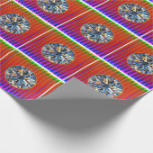 Levendig Meerkleurig 3D-ontwerp Mat Wrappingpapier Cadeaupapier (Hoek)