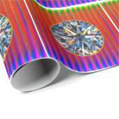 Levendig Meerkleurig 3D-ontwerp Mat Wrappingpapier Cadeaupapier (Rol Hoek)