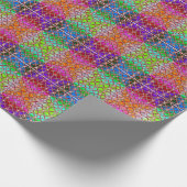 Levendig Meerkleurig 3D-ontwerp Mat Wrappingpapier Cadeaupapier (Hoek)