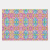 Levendig meerkleurig abstract ontwerp inpakpapier vel (Voorkant)