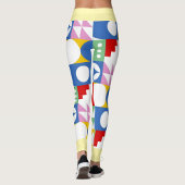 Levendig Meerkleurig Geometrisch Ontwerp Leggings