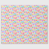 Levendig Meerkleurig Modern Geometrisch Pijlpuntpa Cadeaupapier (Vlak)