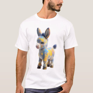Levendig Meerkleurige Spat Donkey Mannen T-shirt