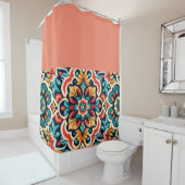 Levendig Mexicaans Cantaro Design douchegordijn (In situ)