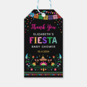 Levendig Mexicaans Fiesta Baby shower Verjaardagsf Cadeaulabel (Voorkant)