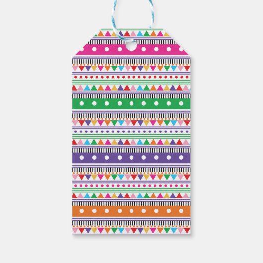 Levendig Mexicaans Fiesta Baby shower Verjaardagsf Cadeaulabel (Achterkant)