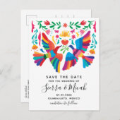 Levendig Mexicaans geïnspireerd Briefkaart van vog (Voorkant / Achterkant)