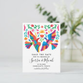 Levendig Mexicaans geïnspireerd Briefkaart van vog (Staand voorkant)