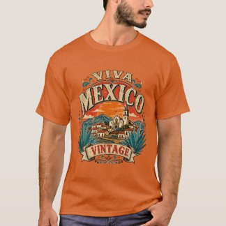 Levendig Mexico Vintage Reis T-shirt Souvenir T-sh