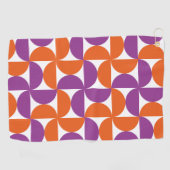 Levendig Mid Century Modern Golfhanddoek (Horizontaal)