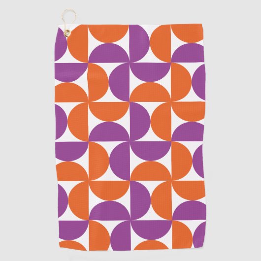 Levendig Mid Century Modern Golfhanddoek (Voorkant)