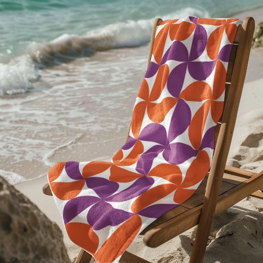 Levendig Mid Century Modern Strandlaken