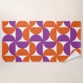 Levendig Mid Century Modern Strandlaken (Voorkant)