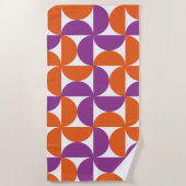 Levendig Mid Century Modern Strandlaken (Voorkant)