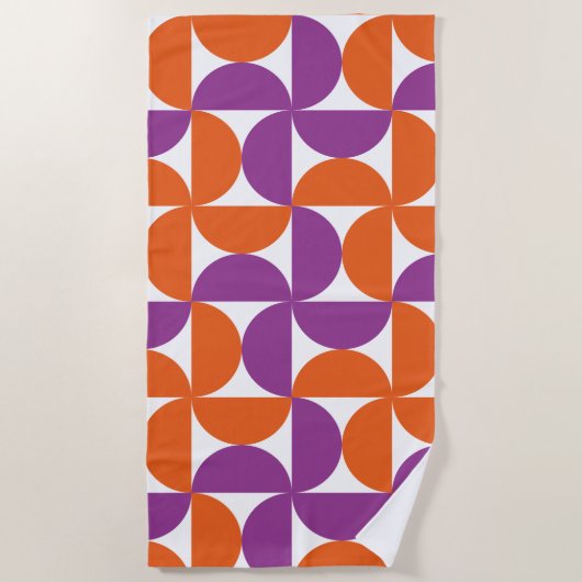 Levendig Mid Century Modern Strandlaken (Voorkant)