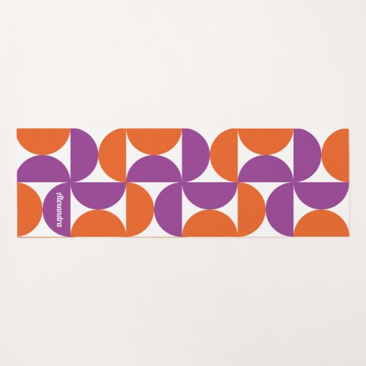 Levendig Mid Century Modern Yogamat (Achterkant (horizontaal))