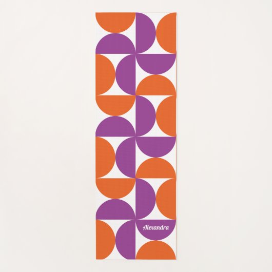 Levendig Mid Century Modern Yogamat (Voorkant)