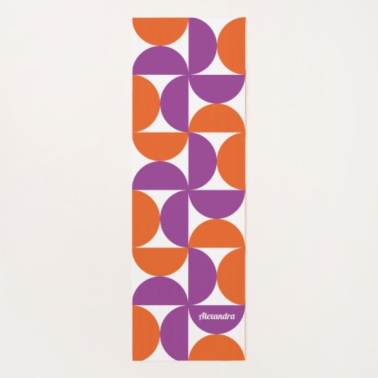 Levendig Mid Century Modern Yogamat (Achterkant)