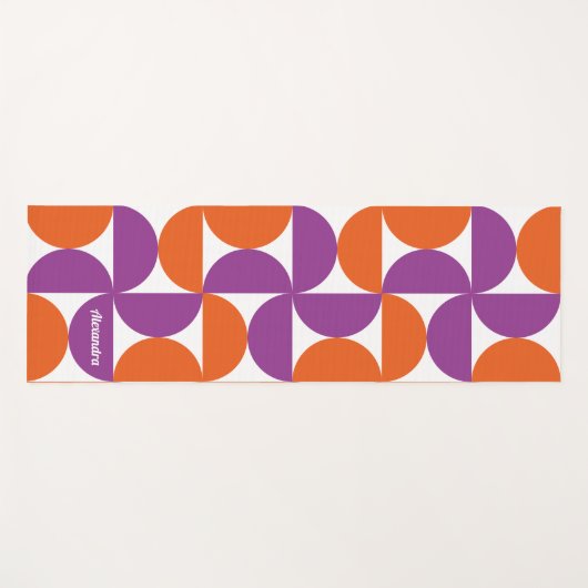 Levendig Mid Century Modern Yogamat (Voorkant (horizontaal))