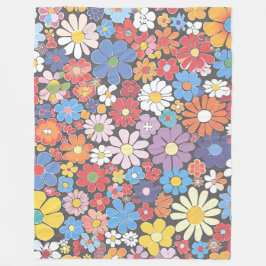 Levendig Millefiori Elegant Patroon Fleece Deken