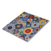 Levendig Millefiori Elegant Patroon Tegeltje (Zijkant)