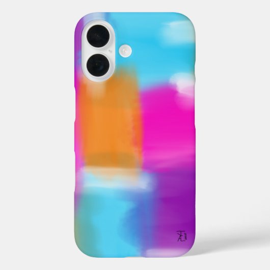 Levendig minimaal Abstract kunstwerk Case-Mate iPhone Case (Achterkant)