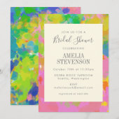 Levendig modern Abstract kleurrijk Vrijgezellenfee Kaart (Voorkant / Achterkant)