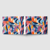 Levendig Modern Abstracte Vormen Patroon Gastenboek (Volledig)