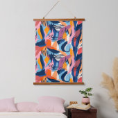 Levendig Modern Abstracte Vormen Patroon Hangend Wandkleed (Slaapkamer)