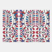 Levendig modern cadeau inpakpapier vel (Voorkant 3)