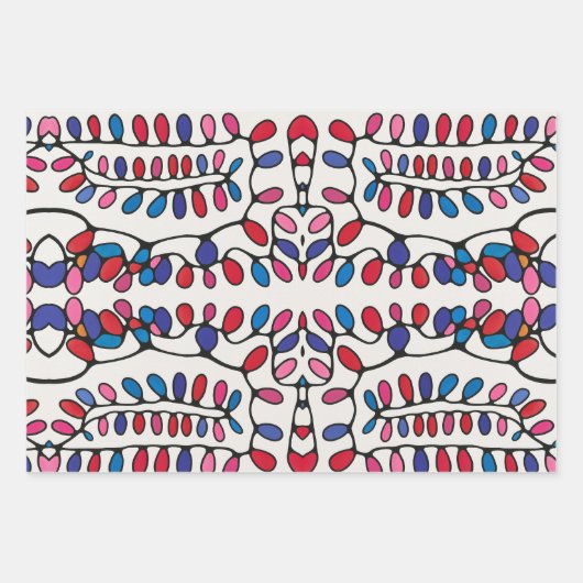 Levendig modern cadeau inpakpapier vel (Voorkant 2)