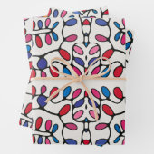 Levendig modern cadeau inpakpapier vel (In situ)