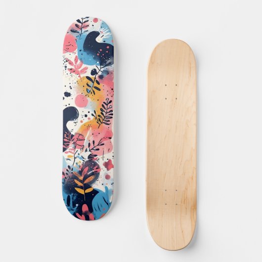 Levendig modern designer skateboard (Voorkant)